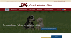 Desktop Screenshot of corinthveterinaryclinic.com