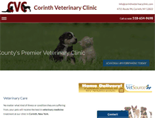 Tablet Screenshot of corinthveterinaryclinic.com